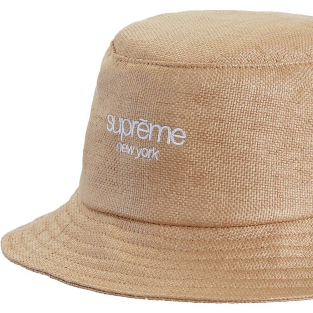 Supreme Raffia Crusher Bucket Hat